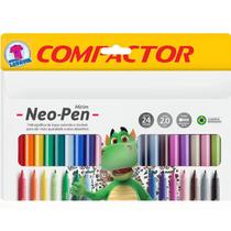 Caneta Canetinha Hidrográfica Compactor Com 24 Unidades Multicor Caneta Canetinha Hidrográfica Compactor Com 24 Unidades Multicor