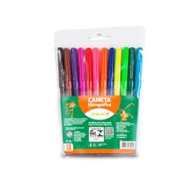 Caneta Canetinha Hidrográfica Hidrocor 12 Cores Leo E Leo