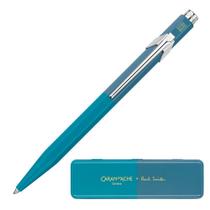 Caneta Caran d'Ache 849 Paul Smith Cyan/Steel Caneta Caran d'Ache 849 Paul Smith Cyan/Steel