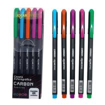 Caneta carbon 0.7mm com 05 cores jocar