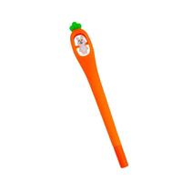 Caneta Cenoura com Coelhinho Fofa Papelaria Criativa