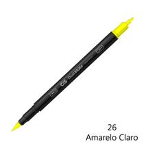 Caneta CIS Aquarelavel Dual Brush Amarelo Claro 26