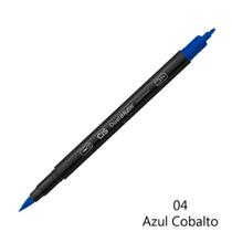 Caneta CIS Aquarelavel Dual Brush Azul Cobalto 04