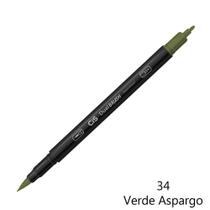 Caneta CIS Aquarelavel Dual Brush Verde Aspargo 34
