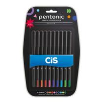 Caneta Cis Pentonic 0.7 Blistrer Com 10 cores Sortido - Cis