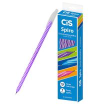 Caneta Cis Spiro 0.7 mm Ponta Fina Esferográfica 12 Unidades