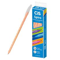 Caneta Cis Spiro 0.7 mm Ponta Fina Esferográfica 12 Unidades