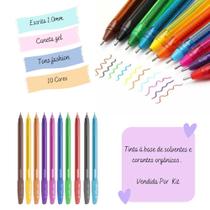 Caneta Cis Trigel Cores Fashion - Kit Com 10 Cores