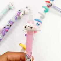 Caneta Clic Gel Apagável Gatinho 0.5mm - Tinta Termossensível Azul