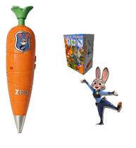 Caneta Com Gravador Voz Brinquedo Infantil Zootopia Cenoura