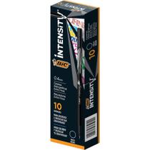 Caneta com Ponta Porosa BIC Intensity 0.4MM Preta - Caixa com 10 Unidades