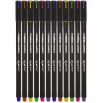 Caneta com Ponta Porosa Fineliner 0.5MM Carbon Line Estojo com 12 Cores