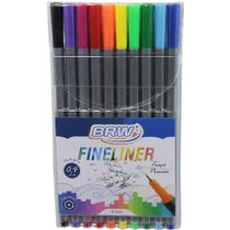 Caneta com Ponta Porosa Fineliner 0,4MM - Estojo com 10 Cores
