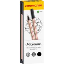 Caneta com Ponta Porosa Microline 0,4MM Preta