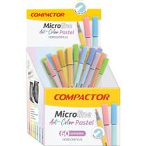 Caneta com Ponta Porosa Microline 1,0MM 8 Cores Pastel DP.C/60