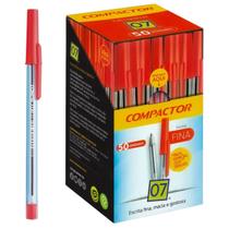 Caneta Compactor 0.7 Vermelha - Cx C/ 50 Transparente Caneta Compactor 0.7 Vermelha - Cx C/ 50 Transparente