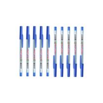 Caneta Compactor azul 0,7mm kit com 10 unds