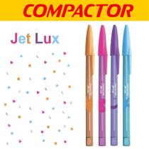 Caneta Compactor JetLux Kit Canetas Coloridas Com 04 Cores