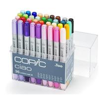 Caneta Copic Marcador Ciao 36 Cores Set a Ponta Dupla