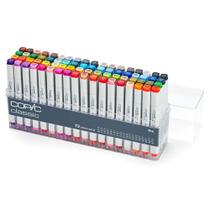 Caneta Copic Marcador Classic 72 Cores Set a Ponta Dupla