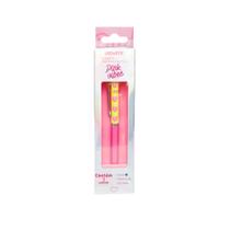 Caneta Coração Pink Vibes - Tinta Azul Caixa com 1 unidade Leoarte Leo&Leo Leonora - 97912