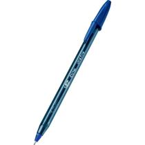 Caneta cristal ultra fine bic azul 12 und