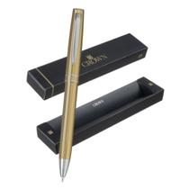 Caneta Crown Otawa Esferográfica Elegante Luxo - Ouro