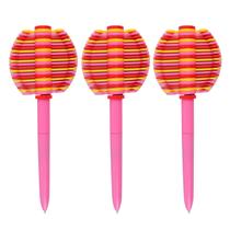 Caneta de brinquedo Fidget UEXINGOO, esferográfica de descompressão, 3 peças, rosa