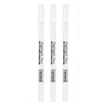 Caneta De Destaque Branca De Alta Qualidade , 5 Peças , Pintura Criativa De 0.8mm , Gancho De design , Marca , Escola ,