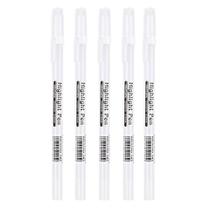 Caneta de Destaque Oem para Pintura Criativa com Ponta 0 e 8mm Kit 5 Peças Branco Caneta de Destaque Oem para Pintura Criativa com Ponta 0 e 8mm Kit 5 Peças Branco