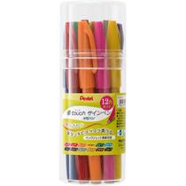 Caneta de Feltro Pentel Pen Touch SES15C-12 - Conjunto com 12 Cores Caneta de Feltro Pentel Pen Touch SES15C-12 - Conjunto com 12 Cores