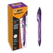 Caneta de gel BIC Gel-ocity Quick Dry Medium Point Pink x12