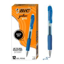 Caneta de gel BIC Gelocity Pro de 0,7 mm, ponto médio, 12 unidades, tinta azul Caneta de gel BIC Gelocity Pro de 0,7 mm, ponto médio, 12 unidades, tinta azul