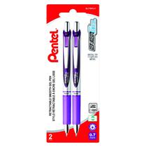 Caneta de gel líquido Pentel Energel Rtx Penbl77BP2V 0,7 mm, pacote com 2 peças Caneta de gel líquido Pentel Energel Rtx Penbl77BP2V 0,7 mm, pacote com 2 peças