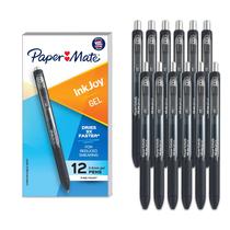 Caneta de gel Paper Mate InkJoy Fine Point 0,5 mm, caixa preta com 12 Caneta de gel Paper Mate InkJoy Fine Point 0,5 mm, caixa preta com 12