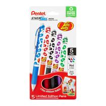 Caneta de gel Pentel Energel RTX com ponta de 0,7 mm, cores variadas, pacote com 5 Caneta de gel Pentel Energel RTX com ponta de 0,7 mm, cores variadas, pacote com 5