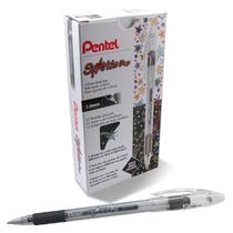 Caneta de gel Pentel Sparkle Pop Metallic 1,0 mm Bold Line preta/vermelha Caneta de gel Pentel Sparkle Pop Metallic 1,0 mm Bold Line preta/vermelha