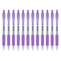 Caneta de gel PILOT G2 retrátil de ponta extra fina roxa 0,5 mm Caneta de gel PILOT G2 retrátil de ponta extra fina roxa 0,5 mm