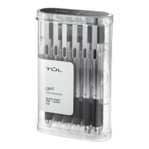 Caneta de gel TUL GL1 com ponta de agulha retrátil de 0,5 mm, tinta preta x12 Caneta de gel TUL GL1 com ponta de agulha retrátil de 0,5 mm, tinta preta x12