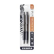 Caneta de gel Zebra Pen G-402 de 0,5 mm, tinta preta de ponta fina, pacote com 2 unidades Caneta de gel Zebra Pen G-402 de 0,5 mm, tinta preta de ponta fina, pacote com 2 unidades