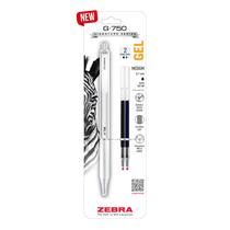Caneta de gel Zebra Pen G-750 com alça texturizada retrátil de 0,7 mm Caneta de gel Zebra Pen G-750 com alça texturizada retrátil de 0,7 mm