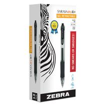 Caneta de gel Zebra Pen Sarasa Dry X20 retrátil de 1,0 mm de tinta preta