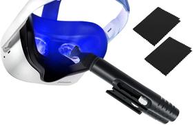 Caneta de limpeza de lentes VR + 2 panos de microfibra