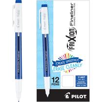 Caneta de marcação PILOT FriXion Fineliner Blue Fine 0,7 mm, pacote com 12