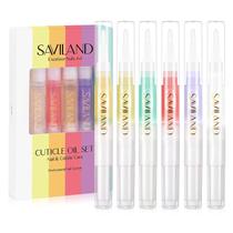Caneta de Óleo para Cutículas SAVILAND - Revitalizante com Vitamina E (6 Unidades)