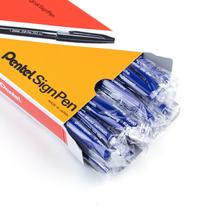 Caneta de sinalização Marker Pentel S520C Fine Point Color 7,7 mm azul dúzia