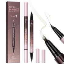 Caneta de sobrancelha Pudaier Waterproof Microblading 2 em 1 4 pontas x2 Caneta de sobrancelha Pudaier Waterproof Microblading 2 em 1 4 pontas x2