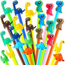 Caneta de tinta gel Gersoniel Dinosaur 24 unidades de tinta preta 19 cm Caneta de tinta gel Gersoniel Dinosaur 24 unidades de tinta preta 19 cm