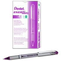 Caneta de tinta gel Pentel Energel NV 0,7 mm violeta de ponto médio x12