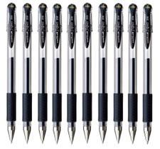 Caneta de tinta gel uni-ball Signo Dx Um-151 0,38 mm preta 10 unidades